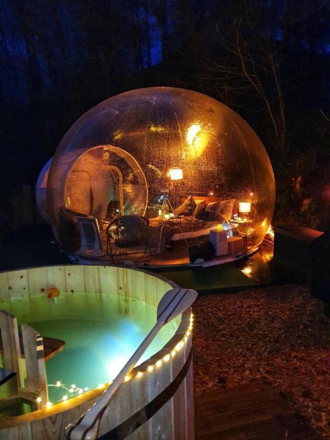 Living Timeless- Bubble Tent Elzach Inklusive Hot Tube Badefass- Schlafen Unterm Sternenhimmel Exterior foto