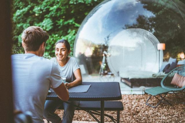 Living Timeless- Bubble Tent Elzach Inklusive Hot Tube Badefass- Schlafen Unterm Sternenhimmel Exterior foto