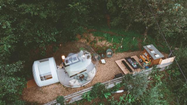 Living Timeless- Bubble Tent Elzach Inklusive Hot Tube Badefass- Schlafen Unterm Sternenhimmel Exterior foto