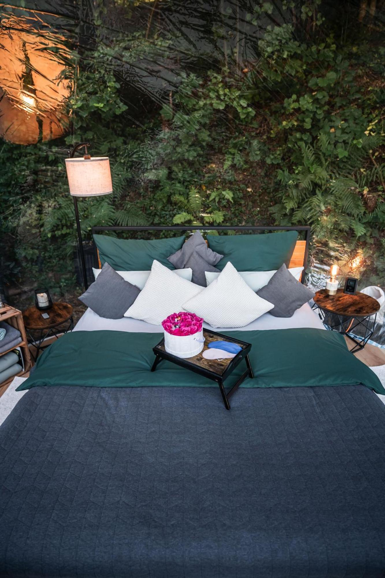Living Timeless- Bubble Tent Elzach Inklusive Hot Tube Badefass- Schlafen Unterm Sternenhimmel Exterior foto