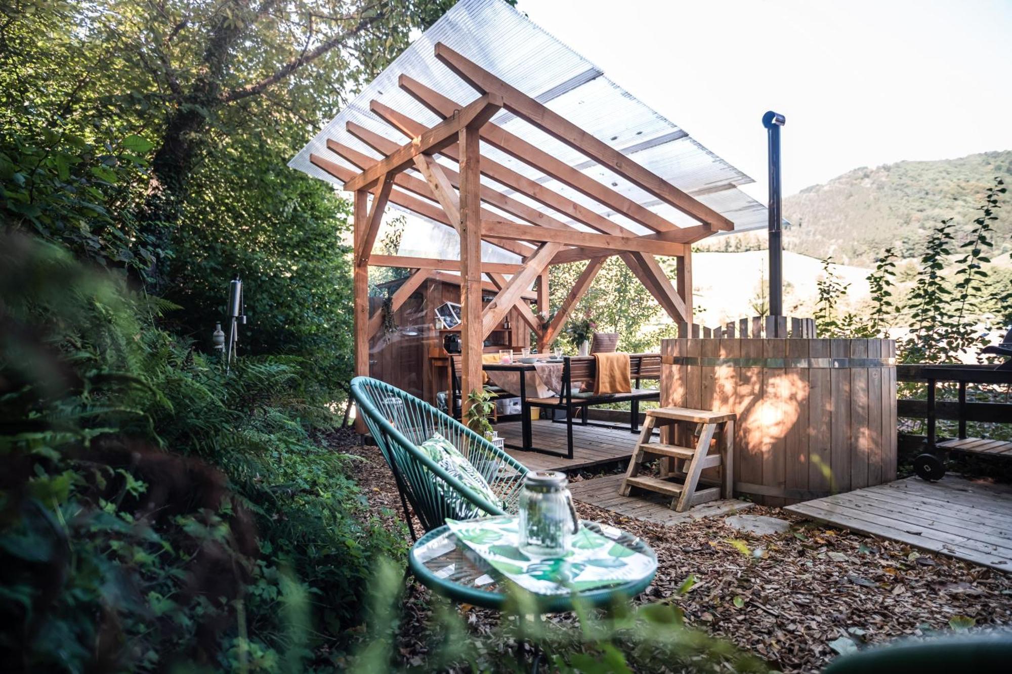 Living Timeless- Bubble Tent Elzach Inklusive Hot Tube Badefass- Schlafen Unterm Sternenhimmel Exterior foto
